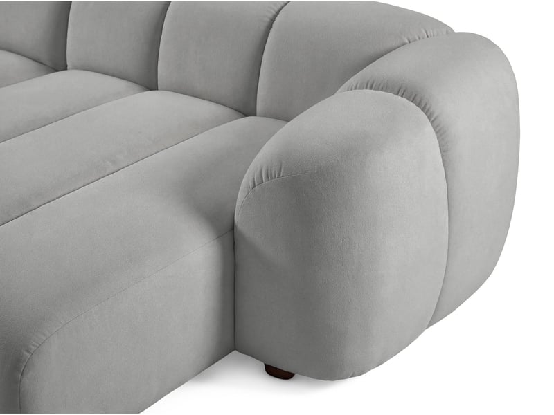  Selsey millma - canapé d'angle - 300 cm - velours gris clair Millma - Conforama E