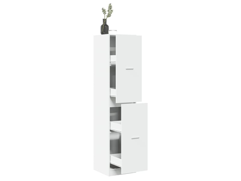 Meuble de rangement, armoire d'apothicaire blanc 40x41x174,5 cm bois d'ingénierie  - Conforama B