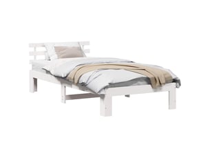 Lit simple 100x200 cm    coloris blanc