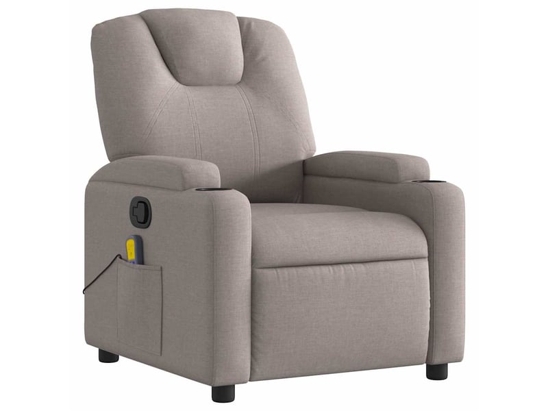  Fauteuil de massage - fauteuil relax inclinable taupe tissu  - Conforama C
