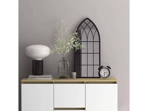 Miroir rectangulaire à fixer coloris noir <strong></strong>  <strong></strong> - 70 cm x 30 cm