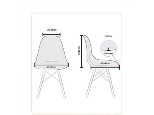 Housse de chaise scandinave extensible lot de 4 moderne housse de chaise de salle à manger lavable universel couverture de chaise de cuisine décor de, 52 x 48 cm