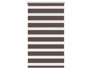 Store vénitien zebra, store de fenêtre 90,9 x 150 cm, largeur du tissu 86,7 cm, couleur café cf48215