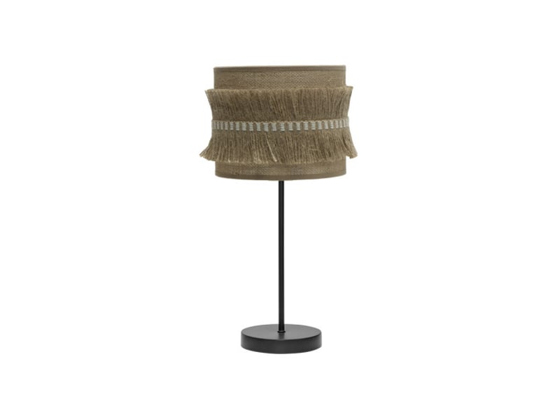  Lampe à poser fabrilamp kala toile de jute 1 x e14 43 x 17 x 17 cm 186771009 - Conforama A