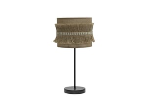 Lampe à poser fabrilamp kala toile de jute 1 x e14 43 x 17 x 17 cm