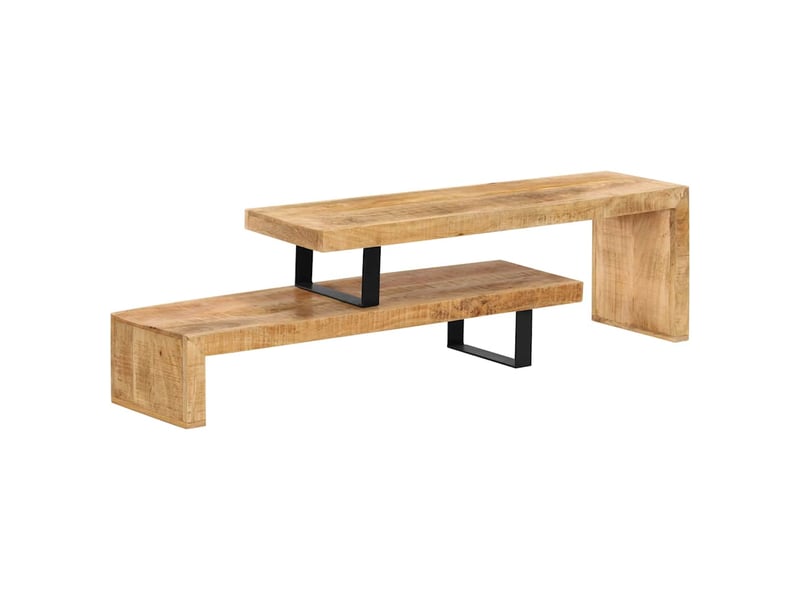  Meuble tv - banc tv - meuble de rangement bois de manguier massif  - Conforama A