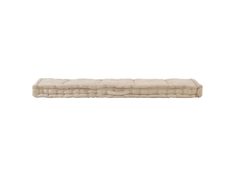 Lot de 2 coussins de plancher de palette coton beige cf59756  - Conforama E
