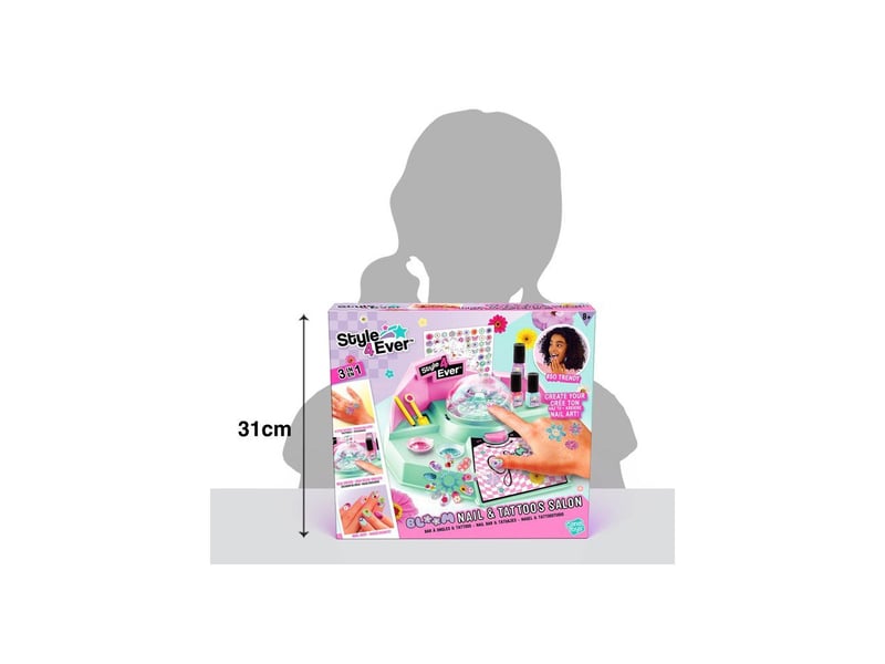  Salon ongles et tattoos 3 en 1 style 4 ever AACTV49102 - Conforama E