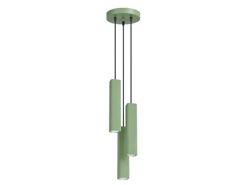  Suspension rayo 3p sauge aluminium moderne 108x20x20cm SL.3311 - Conforama A