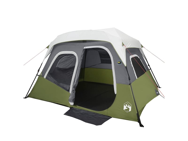  Tente de camping, tente familiale avec led 6 personnes libération rapide shl8206  - Conforama D