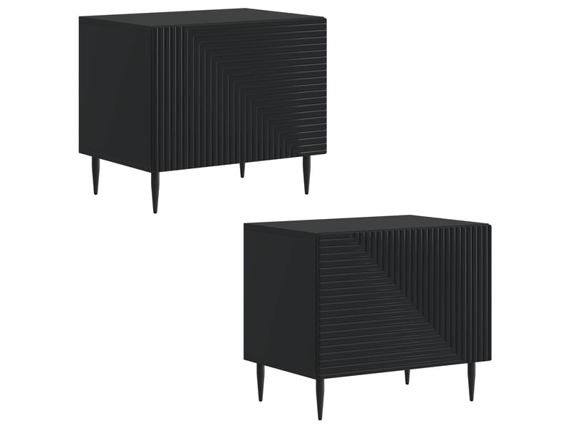  Meuble tv - banc tv - meuble de rangement noir bois d'ingénierie  - Conforama D