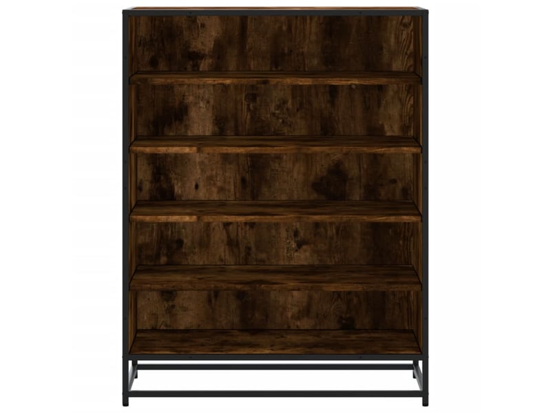  Meuble à chaussures, armoire à chaussures chêne fumé bois d'ingénierie et métal shl941  - Conforama D