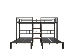 Lit superposé 90x200 cm <strong>ZOVIRA</strong>  <strong></strong> coloris noir