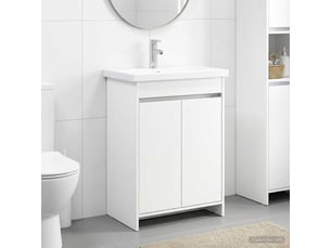 Ensemble de mobilier de salle de bain blanc 81x40x84.5 cm shl7873