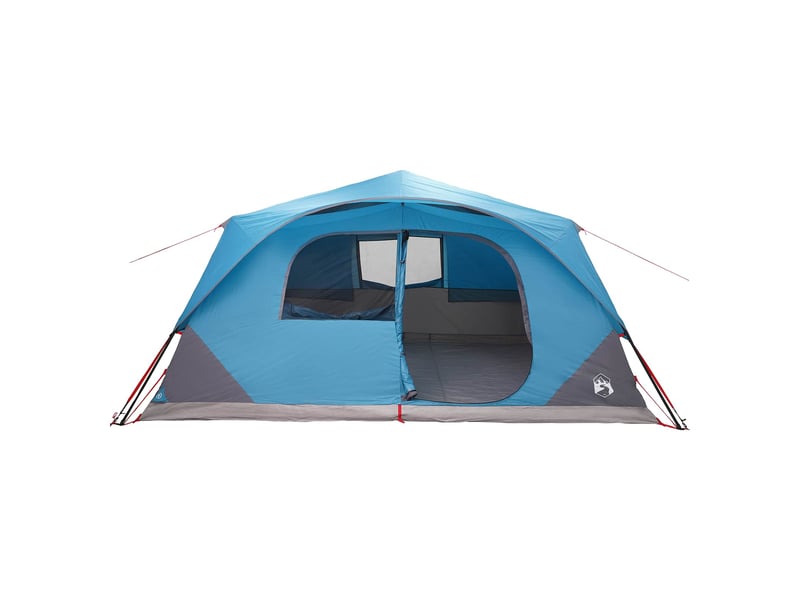  Tente instantanée, tente de camping 10 personne bleu polyester et acier  - Conforama D
