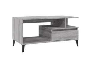 Table basse rectangulaire coloris gris