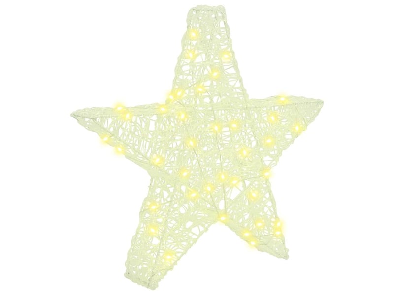 Étoile en 3d 50 led blanc chaud 55 x 53,5 x 10 cm acrylique cf61917 - Conforama A