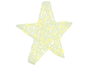 Étoile en 3d 50 led blanc chaud 55 x 53,5 x 10 cm acrylique cf61917