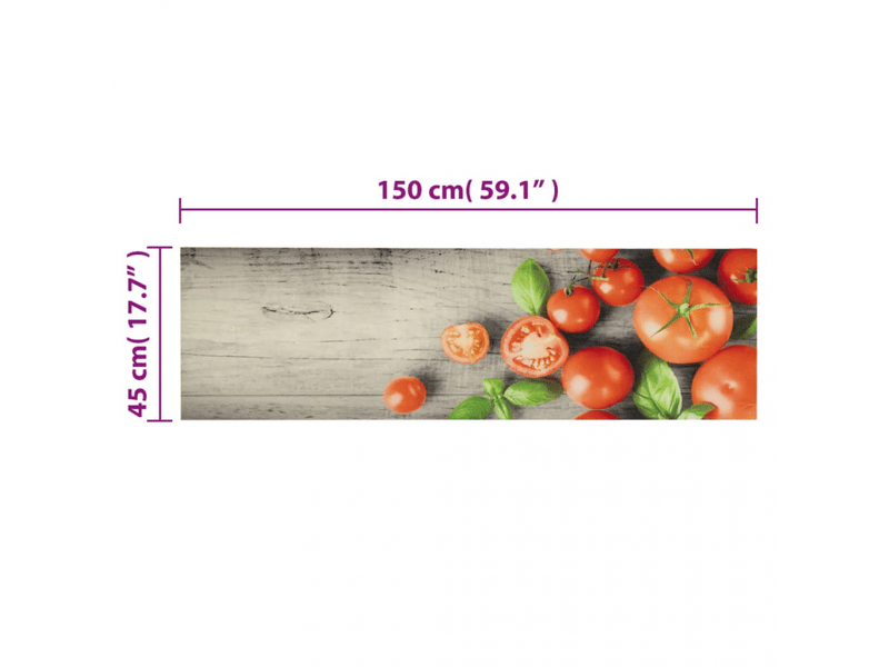  Tapis de cuisine lavable en velours tomates 45x150 cm - comfortxl B562092JJZJ - Conforama E