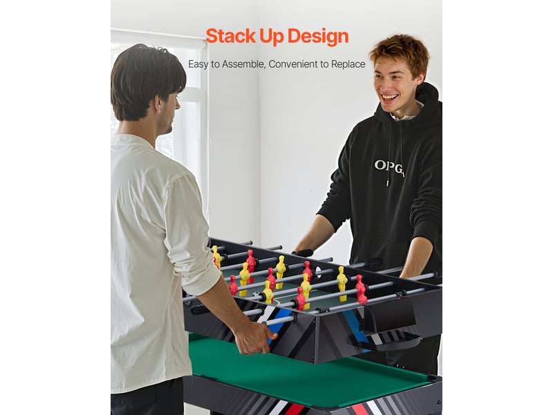  Vevor table de hockey sur air 122 cm 4 en 1 avec billard ping-pong pour famille  - Conforama D