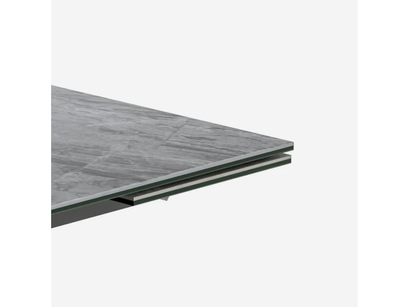  Table extensible en céramique et métal 160240x90 axis - anthracite  - Conforama D