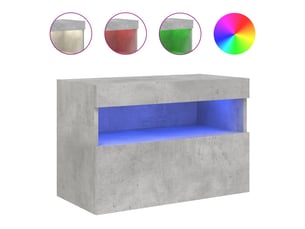 Meuble tv coloris gris 60 cm <strong></strong>  <strong></strong>