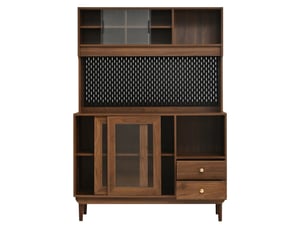 Buffet 4 porte(s)  2 tiroir(s) <strong></strong> <strong></strong> - 120 cm coloris marron 