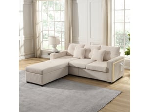 [ensemble supreme 5 coussins] combinaison de canapé led moderne offrant une expérience d'assise comparable à celle d'un nuage : canapé 3 places + pouf amovible surdimensionné, mobilier de salon modulaire robuste en forme de l
