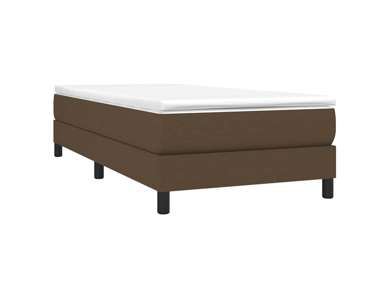  Lit simple- lit adulte -  sommier à lattes de lit avec matelas marron foncé 80x200 cm  - Conforama B