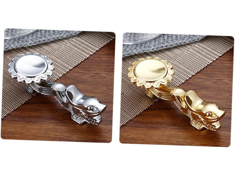  Porte-baguettes en alliage de zinc dragon support pour cuillères et fourchettes couleur unie élégant pour table à manger organiser ustensiles  - Conforama B