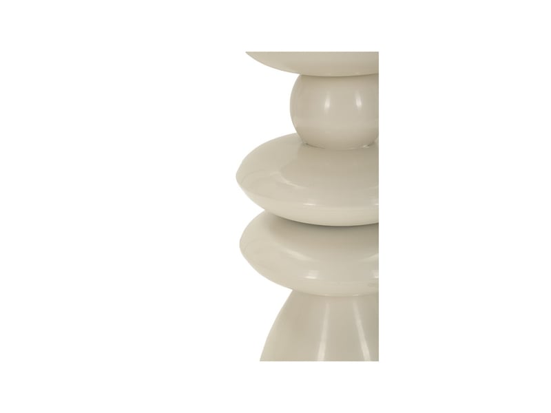  Table d'appoint totem en métal pila 63cm crème  - Conforama D