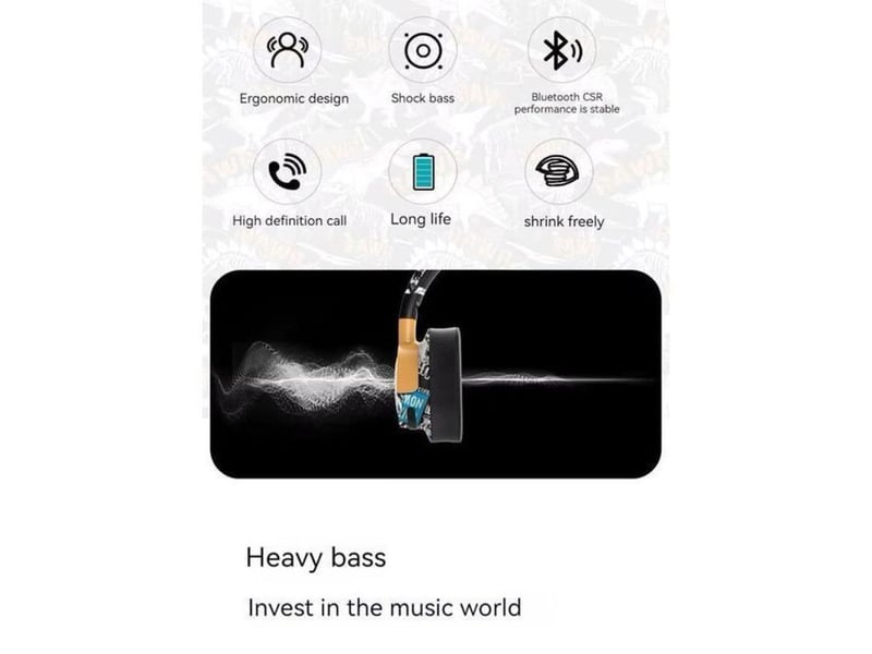  Casque bluetooth pliable sur oreille avec anc 18h autonomie micro led 5.1 404400_AAANT65327_6_DROPFR - Conforama D