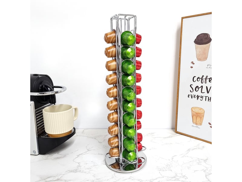 Porte-capsule de café rotatif 360° – pour 40 pièces  - Conforama C