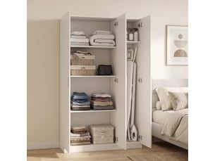Armoire <strong></strong> <strong></strong> coloris blanc largeur 37 cm