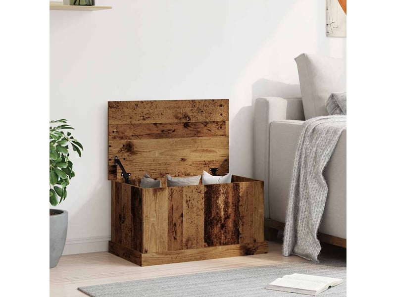  Boîtes de rangement vieux bois 70x40x38 cm bois d'ingénierie  - Conforama C