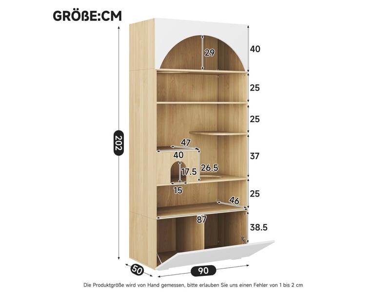 Meuble pour félins multifonction blanc et bois clair, escalade, repos et rangement vertical à domicile - Conforama C