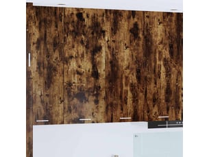 Meuble de rangement cuisine, armoire suspendue chêne fumé 80x31x100cm bois d'ingénierie