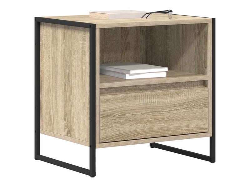 Table de chevet - cabinet de chevet - table de nuit sonoma 50 x 39,5 x 50 cm bois d'ingénierie - Conforama B