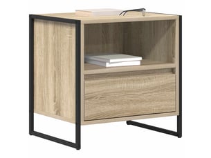 Table de chevet - cabinet de chevet - table de nuit sonoma 50 x 39,5 x 50 cm bois d'ingénierie