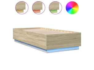 Lit simple 100x200 cm coloris marron