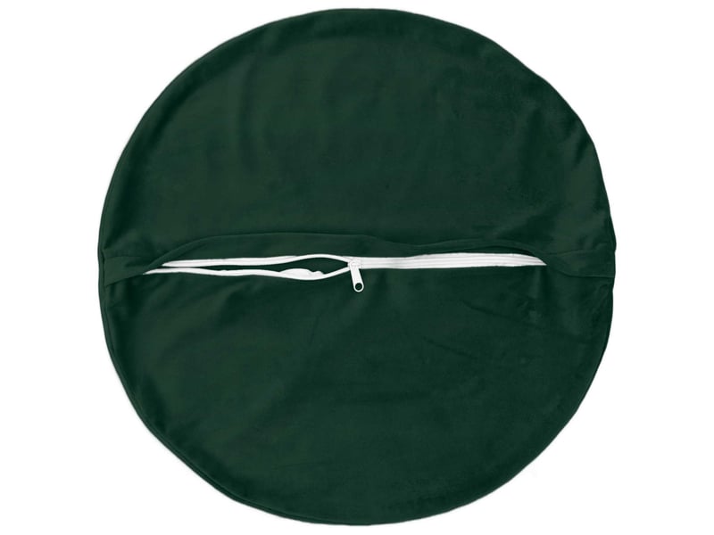  Lot de 6 coussins avec oreiller, coussins décoratifs heerlen vert foncé velours cf50954  - Conforama D