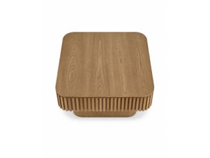 Table basse carrée 75 cm avec rangement caché, mdf plaqué bois laqué, style moderne pour votre salon
