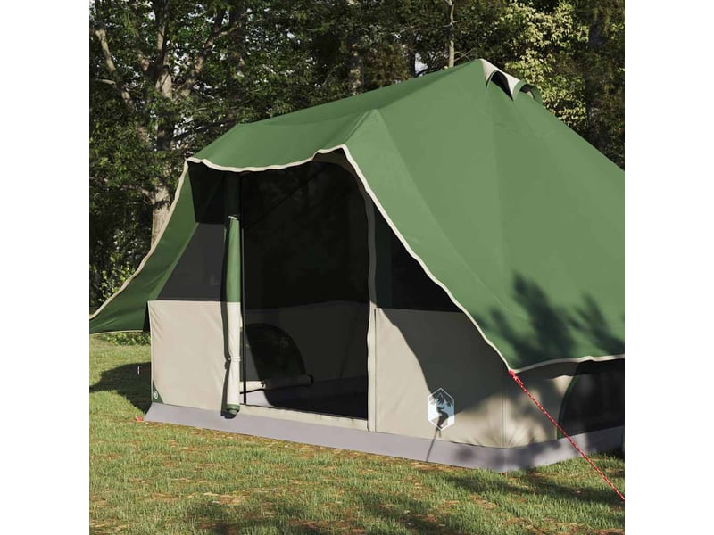 Tente tipi, tente de camping 8 personne vert taffetas shl21915 - Conforama C