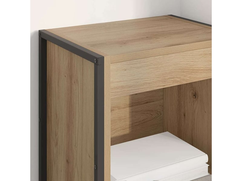  Bibliothèque, armoire à livres 40 x 30 x 189,5 cm bois d'ingénierie chêne artisan  - Conforama D