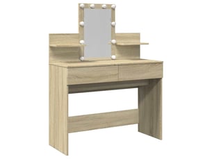 Coiffeuse 0 tiroir(s) Miroir Led avec 0 tabouret(s) inclu(s)  <strong></strong> <strong></strong>  coloris beige