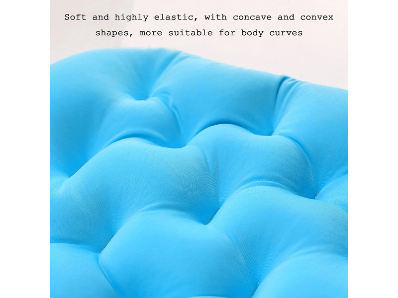  Oreiller de bain intégral pour baignoire, oreiller de bain luxueux et moelleux, coussin de bain antidérapant, accessoires de spa, bleu  - Conforama E