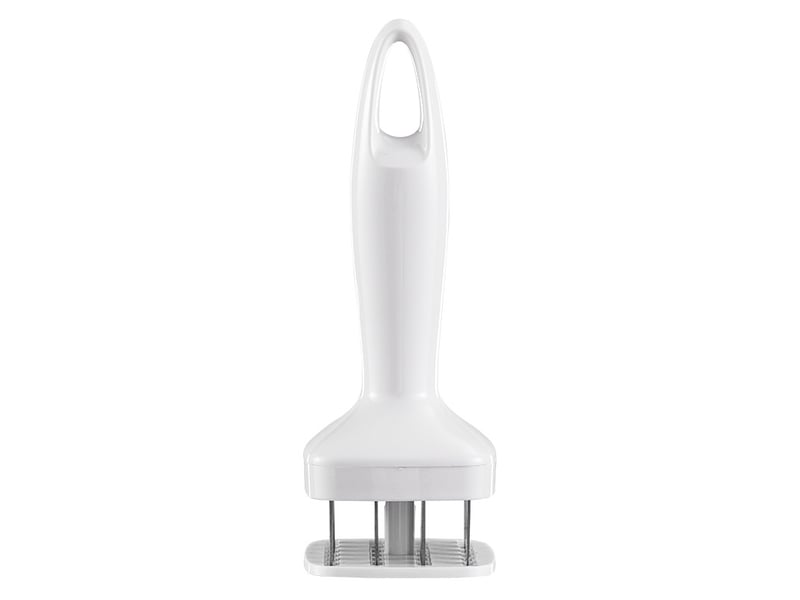  Aiguille d'attendrisseur de viande en acier inoxydable, marteau d'attendrisseur de steak, outil de cuisine, gadgets de cuisine, casse-côtes, blanc  - Conforama A