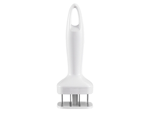 Aiguille d'attendrisseur de viande en acier inoxydable, marteau d'attendrisseur de steak, outil de cuisine, gadgets de cuisine, casse-côtes, blanc