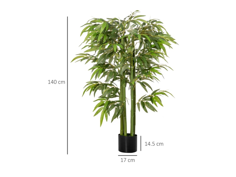 Bambou artificiel 140 cm en plastique vert  - Conforama E