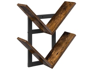 Étagère flottante, étagère murale chêne fumé 43 x 15 x 47 cm cf42295